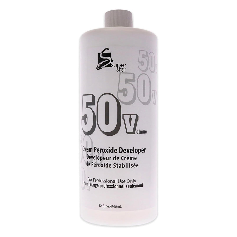 Super Star 50 Volume Stabilized Cream Peroxide Hair Developer 32Oz (946ml)